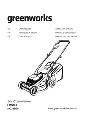 GreenWorks LMG301 Manuel D'opérateur