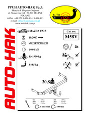 AUTO-HAK M58V Instructions De Montage