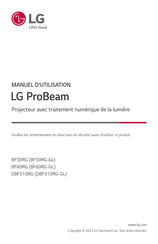 LG ProBeam BF50RG-GL Manuel D'utilisation