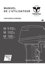 TOHATSU M 9.9D2 Manuel De L'utilisateur