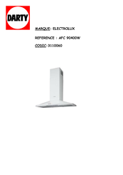 Electrolux AFC 90400W Notice D'utilisation