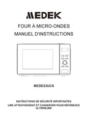 Medek MEDE23UCS Manuel D'instructions