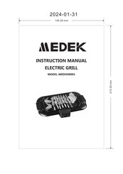 Medek MEDHD8001 Manuel D'instructions