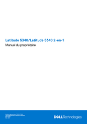 Dell Latitude 5340 Manuel Du Propriétaire