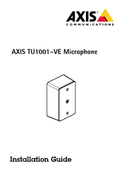 Axis Communications TU1001 VE Instructions D'installation