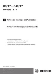 Becker E14 Notice De Montage Et D'utilisation