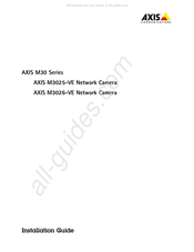 Axis Communications M3026-VE Instructions D'installation