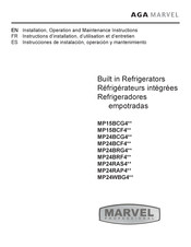 AGA MARVEL PROFESSIONAL MP24BCF4 Serie Instructions D'installation, D'utilisation Et D'entretien