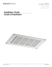 aquabrass cura 922 Guide D'installation