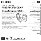 FujiFilm FINEPIX F850EXR Manuel Du Propriétaire