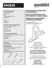 Moen MOTIONSENSE 7565EWSRS Manuel D'installation