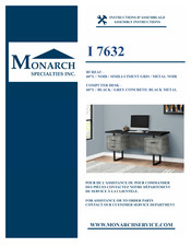 Monarch Specialties I 7632 Instructions D'assemblage