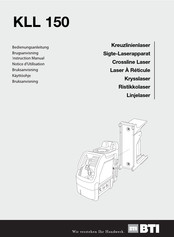 BTI KLL 150 Notice D'utilisation