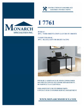 Monarch Specialties I 7761 Instructions D'assemblage