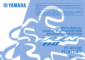 Yamaha TT-R110EF Manuel Du Propriétaire