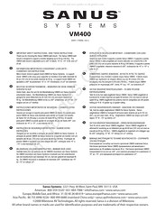 Sanus Systems VM400 Mode D'emploi