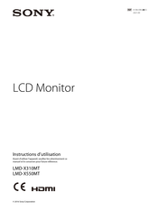 Sony LMD-X310MT Instructions D'utilisation