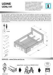 Forte UDINE UDNL141 Notice De Montage