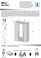 Forte MILO MILS83S Notice De Montage