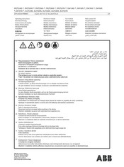 ABB ZAF265 Serie Notice D'instructions