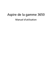 Acer Aspire 3650 Serie Manuel D'utilisation