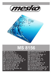 Mesko MS 8156 Mode D'emploi