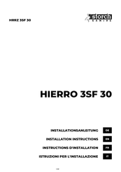 Storch Kamine HIERRO 3SF 30 Instructions D'installation