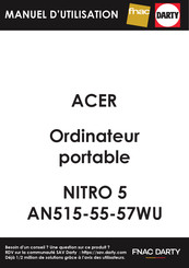 Acer AN515-55-57WU Manuel D'utilisation