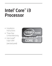 Intel Core i3 Manuel D'installation