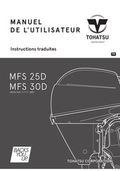 TOHATSU MFS 25D Manuel De L'utilisateur