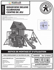 KidKraft RIDGEVIEW DELUXE CLUBHOUSE F270855E Notice De Montage Et D'utilisation