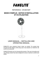 Fanelite CR-66516SP Mode D'emploi Et D'utilisation