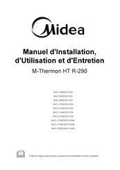 Midea M-Thermon HT R-290 MHC-V4WD2N7-E30 Manuel D'installation, D'utilisation Et D'entretien