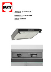 Electrolux AFT60200K Notice D'utilisation