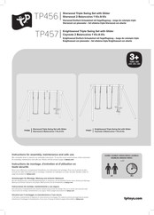 TP Toys Ceyreste 2 Balancoires 1 Vis-A-Vis Instructions De Montage, D'entretien Et D'utilisation