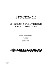 Milltronics STOCKTROL CV510 Manuel D'instructions