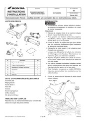 Honda 08T70-MKW-D00 Instructions D'installation