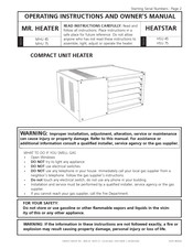 Enerco Mr. Heater MHU 45 Instructions D'utilisation Et Manuel Du Propriétaire