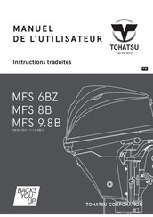 Tohatsu MFS 6BZ Manuel De L'utilisateur