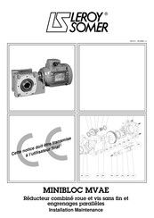 Leroy Somer MINIBLOC MVAE Installation Et Maintenance