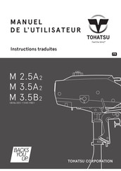 Tohatsu M 2.5A2 Manuel De L'utilisateur