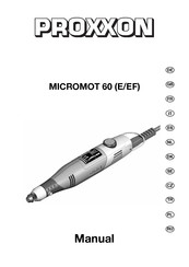 Proxxon MicroMot 60 Manuel D'utilisation