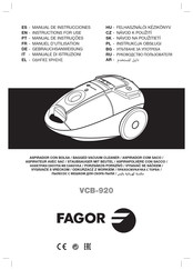 Fagor VCB-920 Manuel D'utilisation