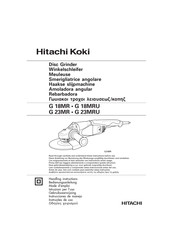 Hitachi Koki G 23MR Mode D'emploi