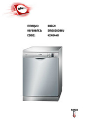 Bosch SMS50D38EU Mode D'emploi