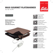 SOLIS MAXI GOURMET 865 Mode D'emploi