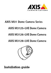 Axis M31 Série Guide D'installation