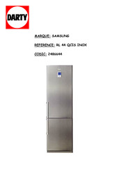 Samsung RL 44 QCIS INOX Mode D'emploi