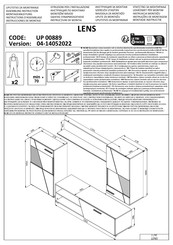 Dedeman LENS UP 00889 Instructions D'assemblage