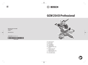 Bosch GCM 254 D Professional Notice Originale